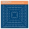 (GRO-PA-42399-03)Groovi Plate A5 Linda's Square Frilly Lace Framers