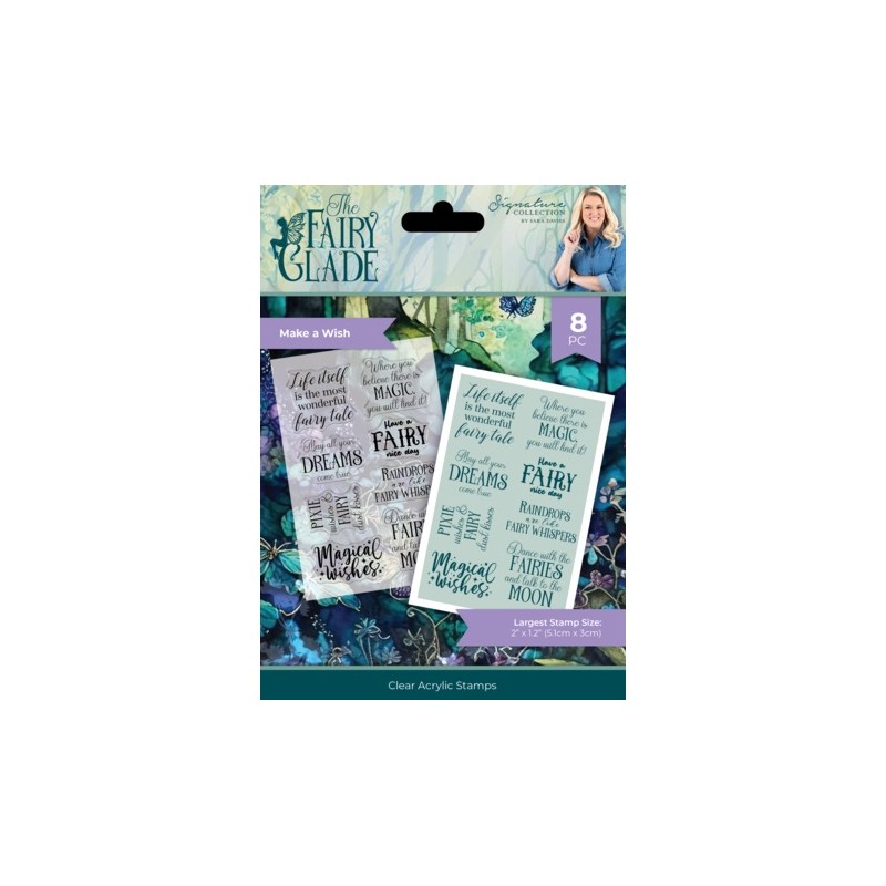 (SS-FG-CA-ST-MAW)Crafter's Companion Fairy Glade Acrylic Stamp Make a Wish