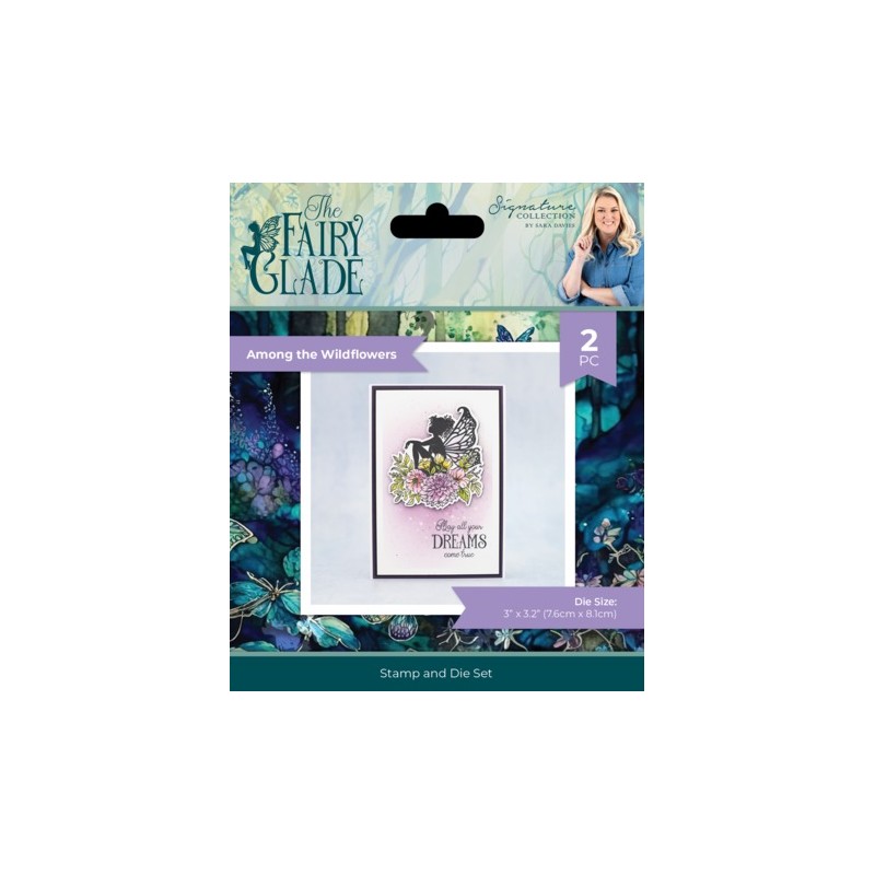 (SS-FG-STD-ATW)Crafter's Companion Fairy Glade Stamp & Die Among the Wildflowers