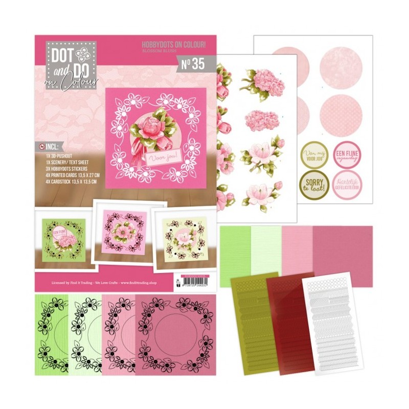 (DODOOC10035)Hobbydots on Colour 35 - Blossom Blush