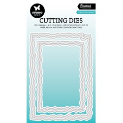 (SL-ES-CD916)Studio Light SL Cutting Die Torn edge rectanges Essentials nr.916