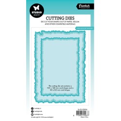 (SL-ES-CD916)Studio Light SL Cutting Die Torn edge rectanges Essentials nr.916