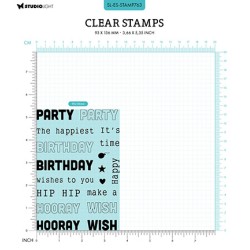 (SL-ES-STAMP763)Studio light SL Stamp Birthday texts Essentials nr.763