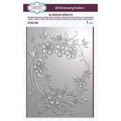 (EF3D-085)Creative Expressions Sue Wilson 3D Blossom Wreath 3D Embossing Folder