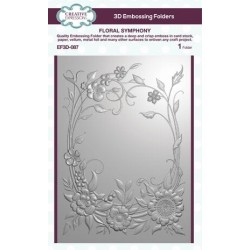 (EF3D-087)Creative Expressions Sue Wilson Floral Symphony 3D Embossing Folder