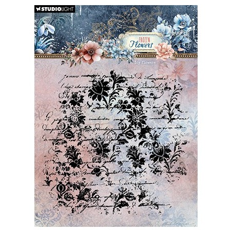 (SL-FF-STAMP770)Studio light SL Stamp Icy flowers Frozen Flowers nr.770