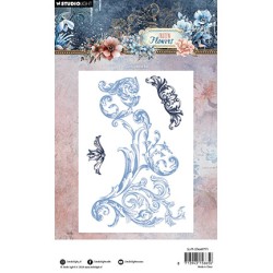 (SL-FF-STAMP771)Studio light SL Stamp Ornaments Frozen Flowers nr.771