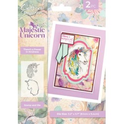 (MU-STD-TPIKCrafter's Companion Majestic Unicorn Stamp & Die There is Power in Kindness