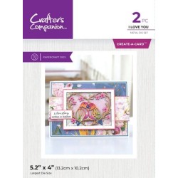 (CC-LB-MD-ILOY)Crafter's Companion Love Birds Metal Die I Love You