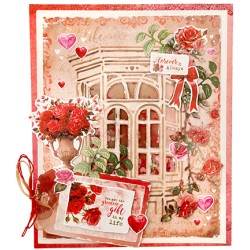 (SL-LL-CD951)Studio Light SL Cutting Die Rose tag Love of my life nr.951