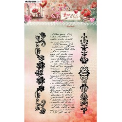 (SL-LL-STAMP777)Studio light SL Stamp Borders Love of my life nr.777