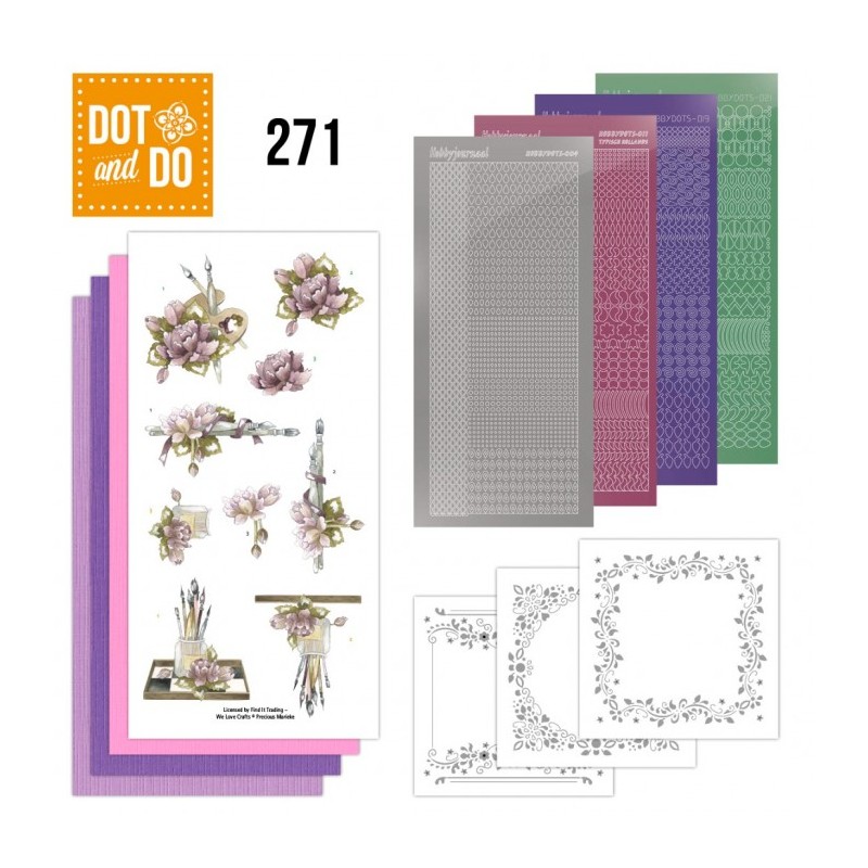 (DODO271)Dot and Do 271 - Precious Marieke - Painted Flowers