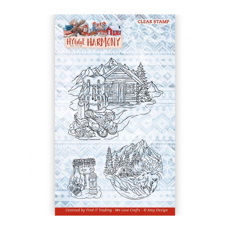 (ADCS10088)Clear Stamps - Amy Design - Hygge Harmony - Winter Mountains