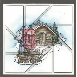 (ADCS10088)Clear Stamps - Amy Design - Hygge Harmony - Winter Mountains