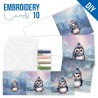 (STDOPP010)Stitch and Do Cards 10 - Berries Beauties - Cute Penguins