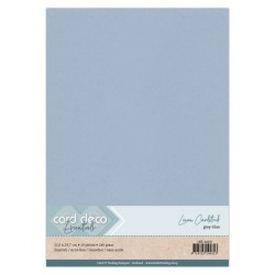 (LKK-A4102)Linen Cardstock - A4 - Grijsblauw