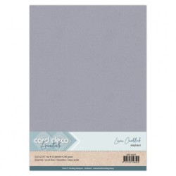 (LKK-A4103)Linen Cardstock - A4 - Elephant Grey