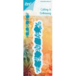 (6002/0346)Cutting & Embossing stencil edge roses