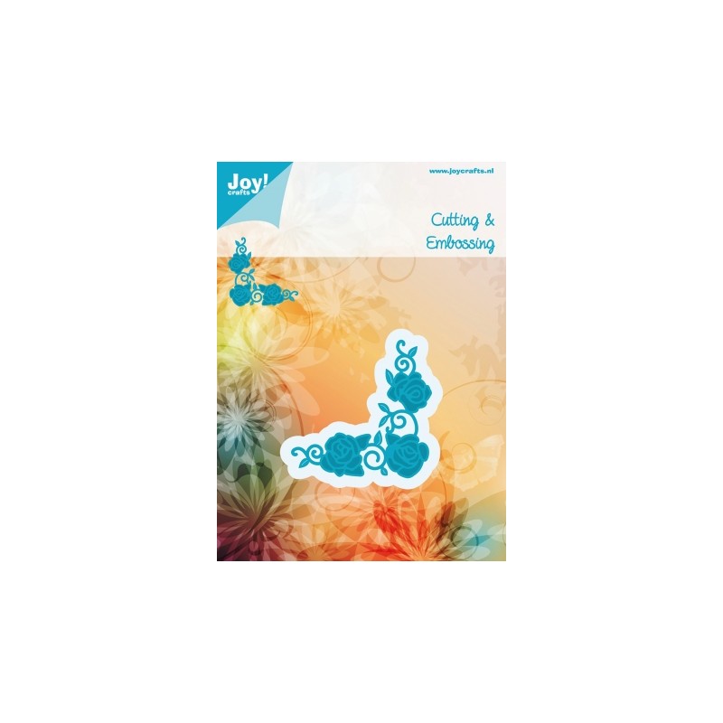 (6002/0347)Cutting & Embossing stencil corner roses