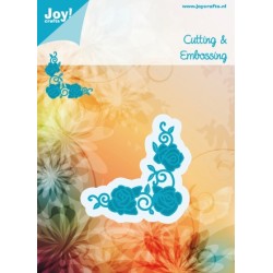 (6002/0347)Cutting & Embossing stencil corner roses