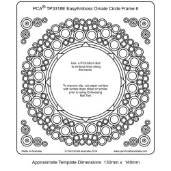 (TP3318E)EMBOSSING EasyEmboss Ornate Circle Frame - 6