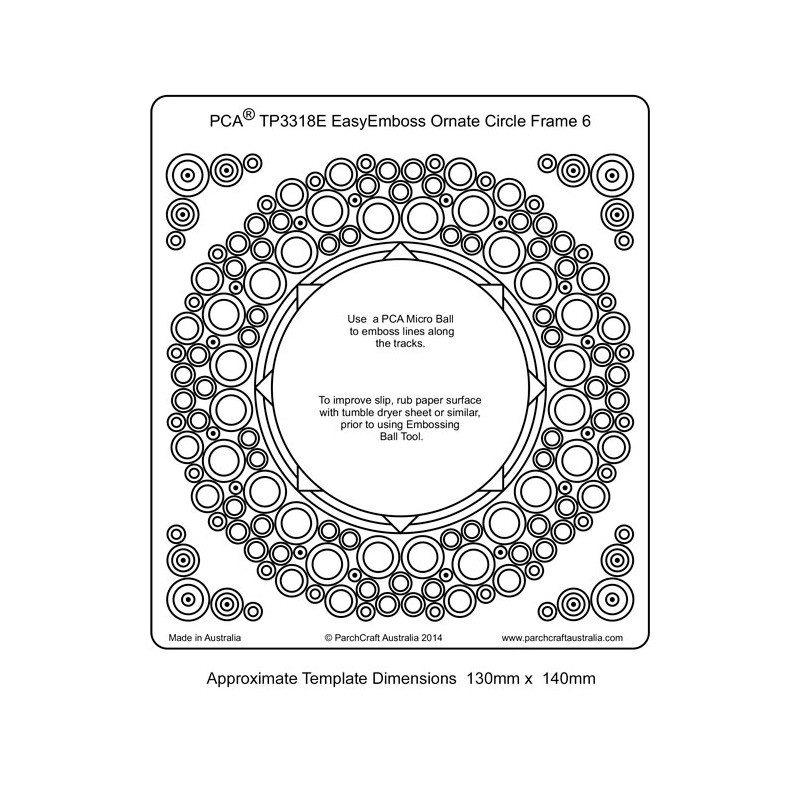 (TP3318E)EMBOSSING EasyEmboss Ornate Circle Frame - 6