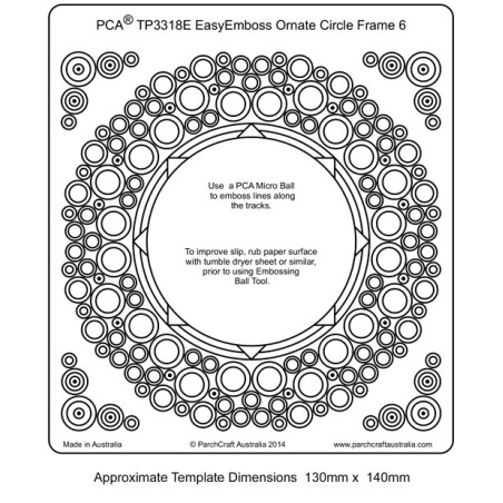 (TP3318E)EMBOSSING EasyEmboss Ornate Circle Frame - 6