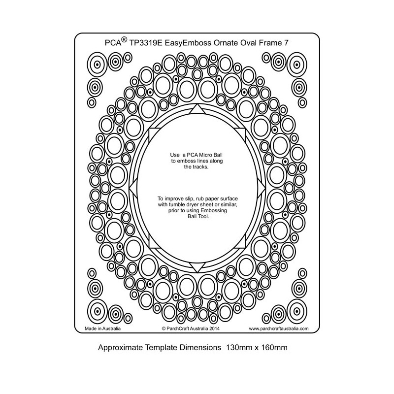 (TP3319E)EMBOSSING EasyEmboss Ornate Oval Frame 7 Large