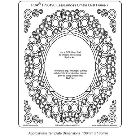 (TP3319E)EMBOSSING EasyEmboss Ornate Oval Frame 7 Large