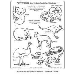 (TP3320E)EMBOSSING EasyEmboss Australian Creatures - 1