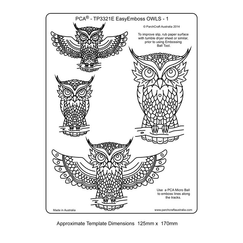 (TP3321E)EMBOSSING EasyEmboss OWLS - 1