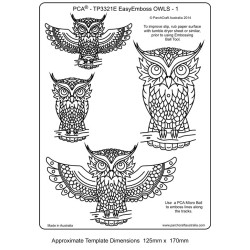 (TP3321E)EMBOSSING EasyEmboss OWLS - 1