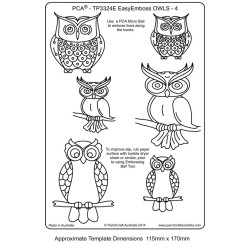 (TP3324E)EMBOSSING EasyEmboss OWLS - 4