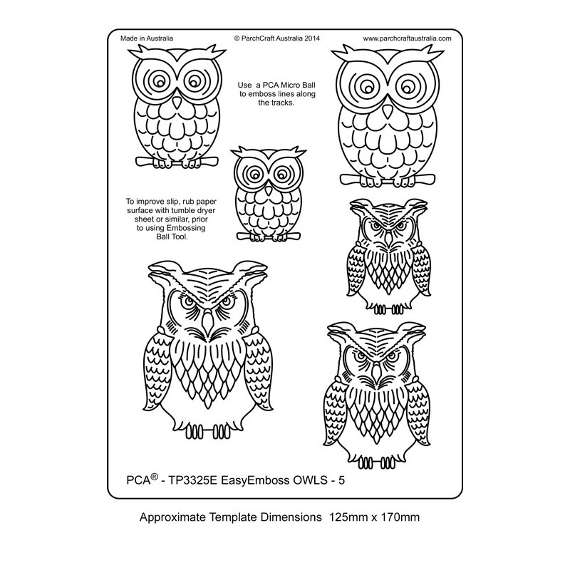 (TP3325E)EMBOSSING EasyEmboss OWLS - 5