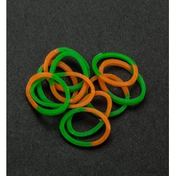 (6200/0833)Band It 600 rubberbands Green/Orange