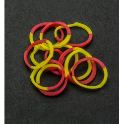 (6200/0834)Band It 600 rubberbands Yellow/Red