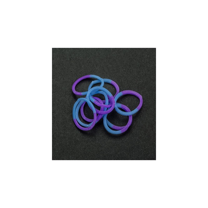 (6200/0835)Band It 600 Gummibänder Purple/Blue