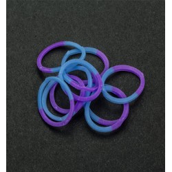 (6200/0835)Band It 600 rubberbands Purple/Blue