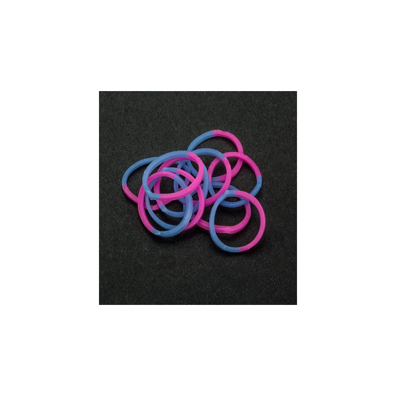 (6200/0836)Band It 600 Gummibänder Blue/Pink