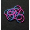 (6200/0836)Band It 600 rubberbands Blue/Pink