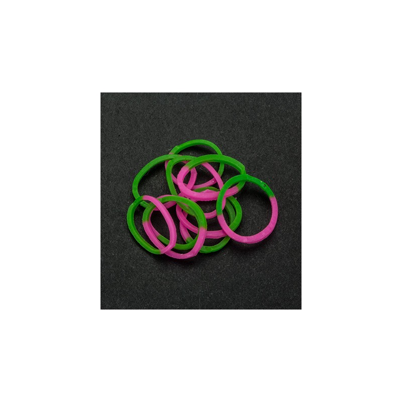 (6200/0840)Band It 600 Gummibänder Pink/Green