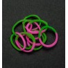 (6200/0840)Band It 600 rubberbands Pink/Green