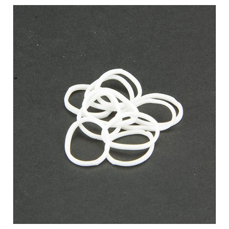 (6200/0810)Band It 600 rubberbands white