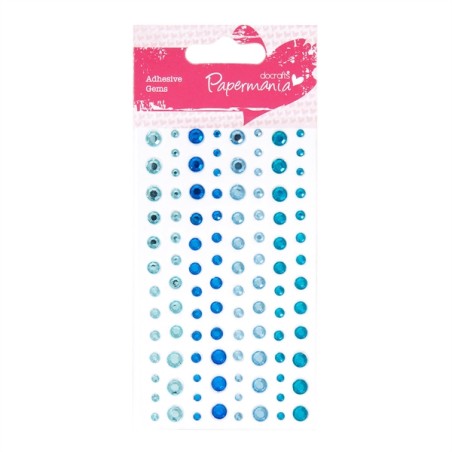 (PMA-351416)Adhesive strass - 104pcs - blauw