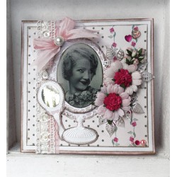 (LR0321)Creatables stencil vintage mirror