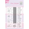 (6410/0319)Clear stamp beren in rij