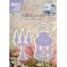 (6002/0377)Cutting & Embossing stencil candle and lamp