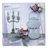 (6002/0377)Cutting & Embossing stencil candle and lamp