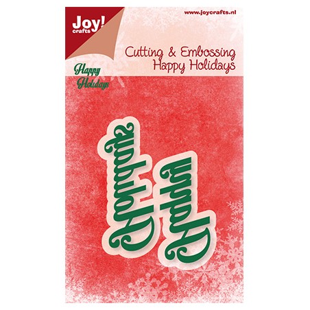 (6002/2028)Cutting & Embossing stencil Happy Holidays