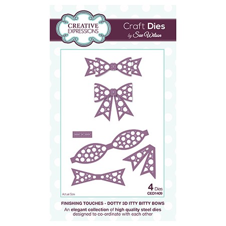 (CED1409)Craft Dies - Dotty 3D Itty Bitty Bow